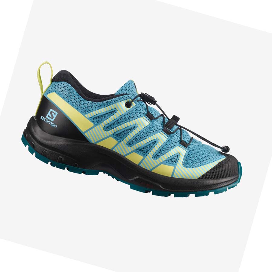 Tenis Para Trail Running Salomon XA PRO V8 Niños Azules | MX 2031LIS